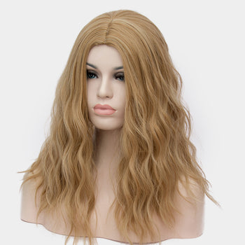 Wheat blonde long curly wig best quality at Smart Wigs Adelaide SA